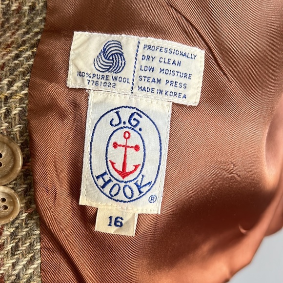 Vintage 100% wool blazer, EUC, Fall Colours - Picture 3 of 5